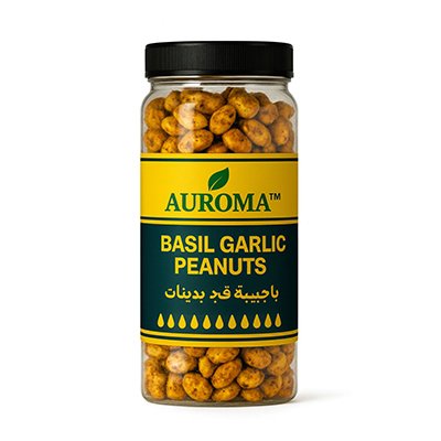 basil garlic peanuts